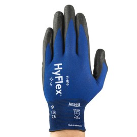 Guante Multipropósito de Nylon Recubierto de Nitrilo Espumado Hyflex Azul ANSELL 11-816